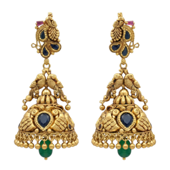 Traditional Gold Jhumka - Set 12